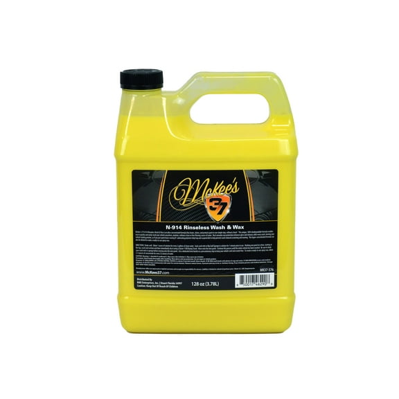 McKee's 37 N-914 Rinseless Wash & Wax (No Rinse Wash), 128 fl. oz.