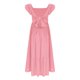 thumbnail image 5 of Odeerbi 4-15 Años de Las Niñas de Verano de Algodón de Lino Maxi Vestido Con Cuello Cuadrado de La Espalda de Arco Ruffle Tierrado Vestido de Línea A Para Las Vacaciones de La Playa de La Fiesta, 5 of 8
