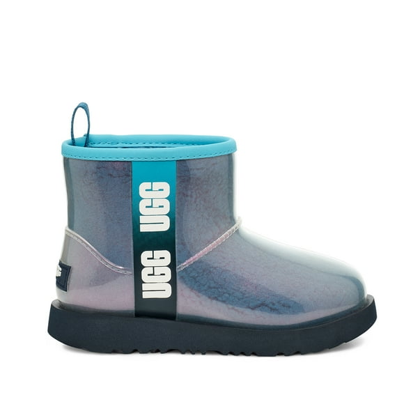 UGG Kids' Classic Clear Mini II in Blue Combo, 5 US