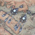 thumbnail image 2 of Pendientes colgantes de cristal de flor de joyería e bohemio para mujer Zulema Pendientes, 2 of 7