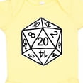 thumbnail image 4 of Inktastic 20 Sided White Dice Boys or Girls Baby Bodysuit, 4 of 5