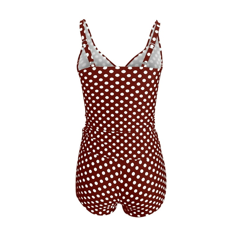 YDKZYMD Womens Tankinis Bathing Suit Sexy Multicolor Twist Front Plus Size  Swimwear High Waisted Polka Dot Tummy Control Swimsuits 
