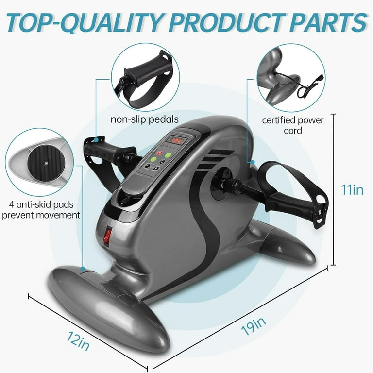 Electric Mini Exercise Bike Motorized Pedal Exerciser is a low impact resistance free fitness and rehabilitation device. This under desk bicycle pedal exerciser is your ideal fitness compani Walmart.c...