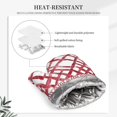 thumbnail image 5 of A Pair Of Heat Insulation And Anti-Perm Gloves 7×11in Thick Anti-Perm Palm With Silicone Piece Lanyard Design Is Easy To Hang Crimson Moroccan Trellis Hand-Drawn Sketch_2, 5 of 8