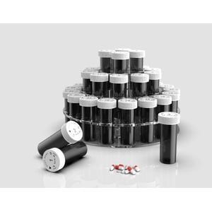 MEDca Monthly Pill Organizer Bottles – 31 Numbered Pill Storage Bottles for Daily Medication