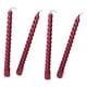 thumbnail image 4 of 4 velas cónicas retorcidas sin humo para mesa de comedor, fiestas navideñas, espirales Rojo, 4 of 7
