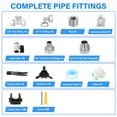 thumbnail image 2 of Compressed Air Line Kit 3/4”×100FT, Air Line Kit, Shop Air Compressor, HDPE-Aluminum-HDPE Piping, Leak-Proof, for Air Compressor Fittings, Suitable for Shop, Factories, Garages, 2 of 7