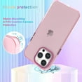 thumbnail image 3 of for iPhone 14 Pro Max Case Cute Crystal Luxury Back Clear & Matte Bumper Silicone Shockproof Protective Case for Girls Women + Screen Protector iPhone 14 Pro Max Case -Pink, 3 of 6