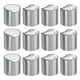 thumbnail image 1 of 12 piezas de tapas de disco de plástico aluminizado, tapas de presión duraderas 24/410 para botellas exprimibles, plata y blanco, 1 of 6