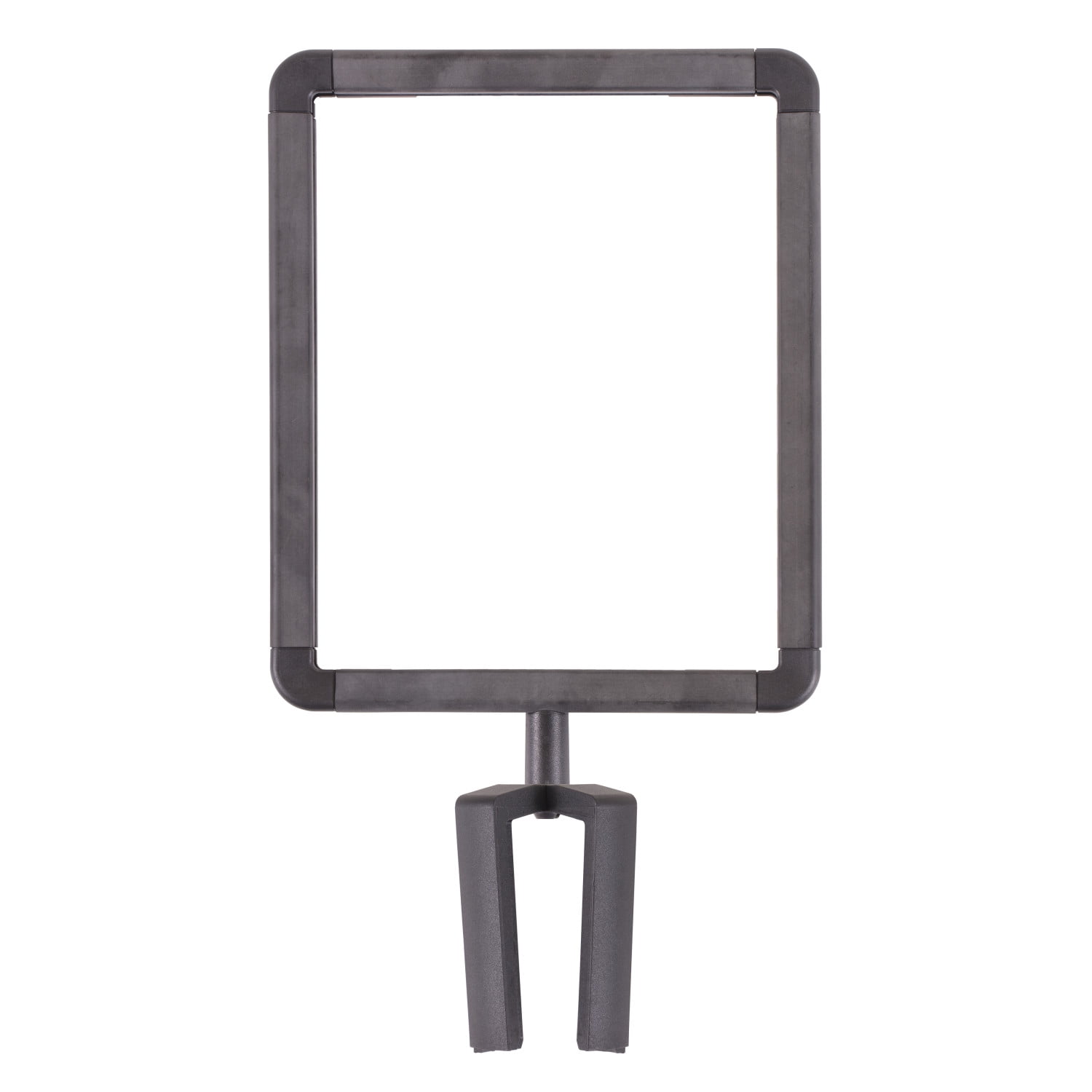 US Weight Plastic Stanchion Sign Holder with Plexiglass Covers for