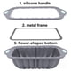 thumbnail image 3 of Silicone Bread Loaf Pan Nordic Design Classic Fluted Toast Mold Metal Reinforced Frame Secure Bakin, 3 of 5