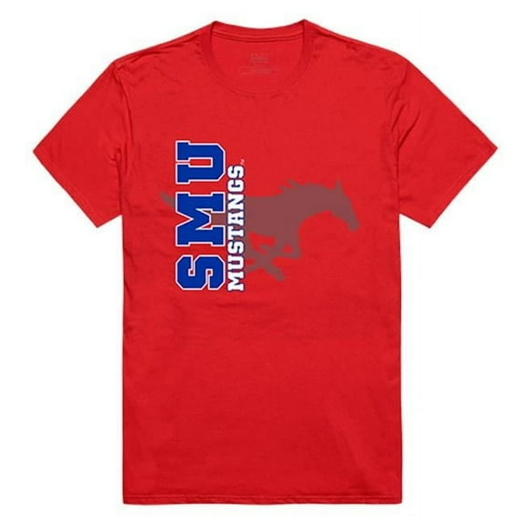 W Republic Apparel 515-150-R58-03 Southern Methodist University Ghost Tee, Red - Large