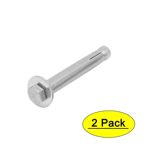 Unique Bargains M8 x 80mm 304 Stainless Steel Hex Head Sleeve Expansion Bolt 2Pcs
