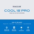 thumbnail image 2 of Haggar Men's Cool 18 Pro Straight Fit Stretch Solid Flat Front Short, Navy, 38, 2 of 2