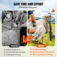 thumbnail image 4 of VEVOR Livestock Trimming Stand, Goat & Sheep Stand 9.37-12.8 inch Adjustable Height 0-5.4 inch Width, Metal Goat Milking and Shearing Stand Attachment Nose Loop Headpiece, Black, 4 of 9