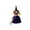 Purple, variant on Halloween Witch Doll, Vintage Cloth Folk Art Figurine, Witch Home Decor, Whimsical Halloween Tabletop Ornament, Unique Gift
