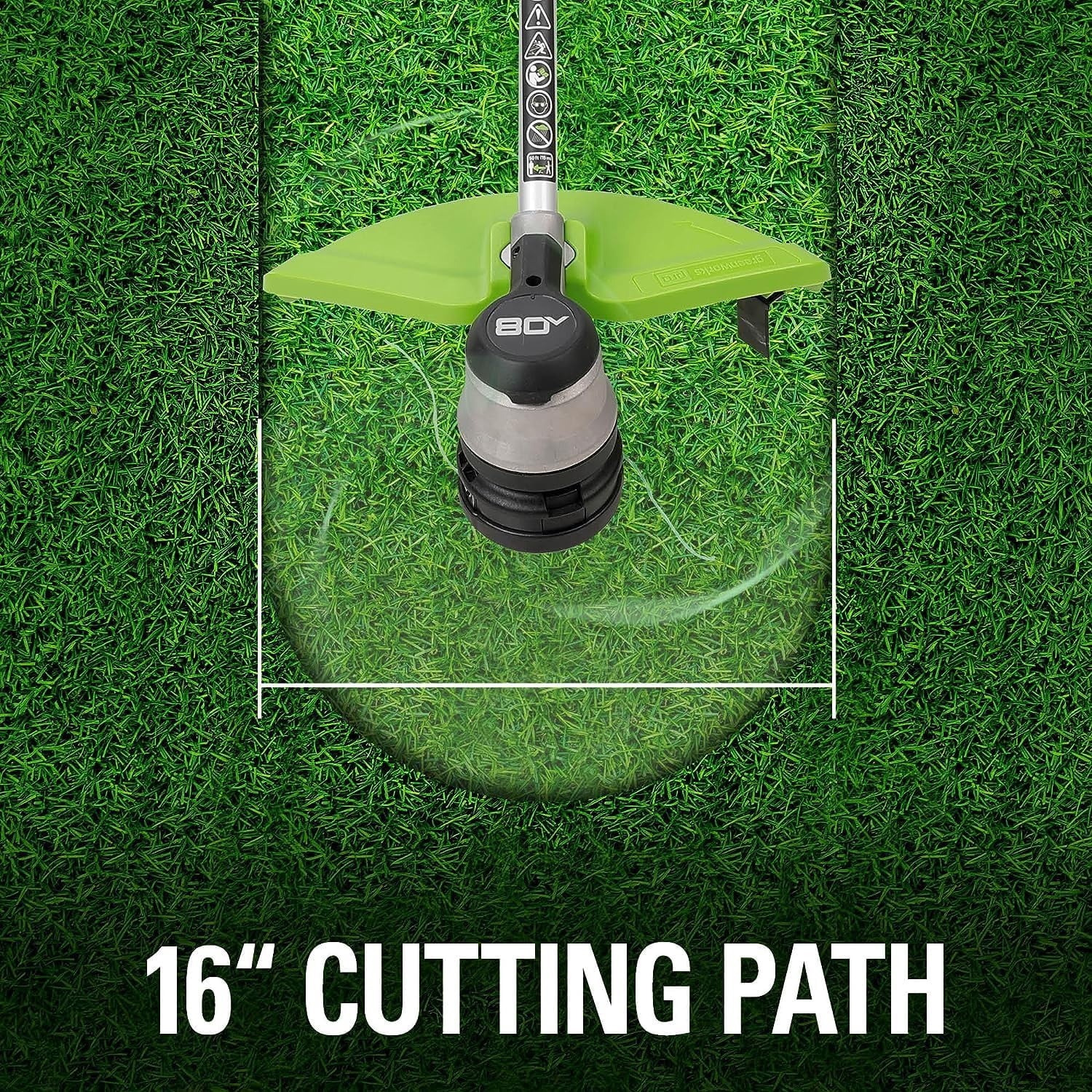 Greenworks 80V 25" Cordless Battery Brushless Self-Propelled Rear Wheel Drive 3-in-1 Lawn Mower,16" String Trimmer Combo Kit w/ (1) 4.0Ah Battery and (1)Rapid Charger