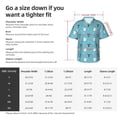 thumbnail image 6 of Lsque Cat Fish pattern Hawaiian Shirt for Men, Unisex Summer Beach Casual Short Sleeve Button Down Shirts-Large, 6 of 9