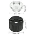 thumbnail image 4 of Unique Bargains 10 pcs 20mm LED Lens 90 Degree with Black Holder for 1W 3W High Power LED Light, 4 of 5