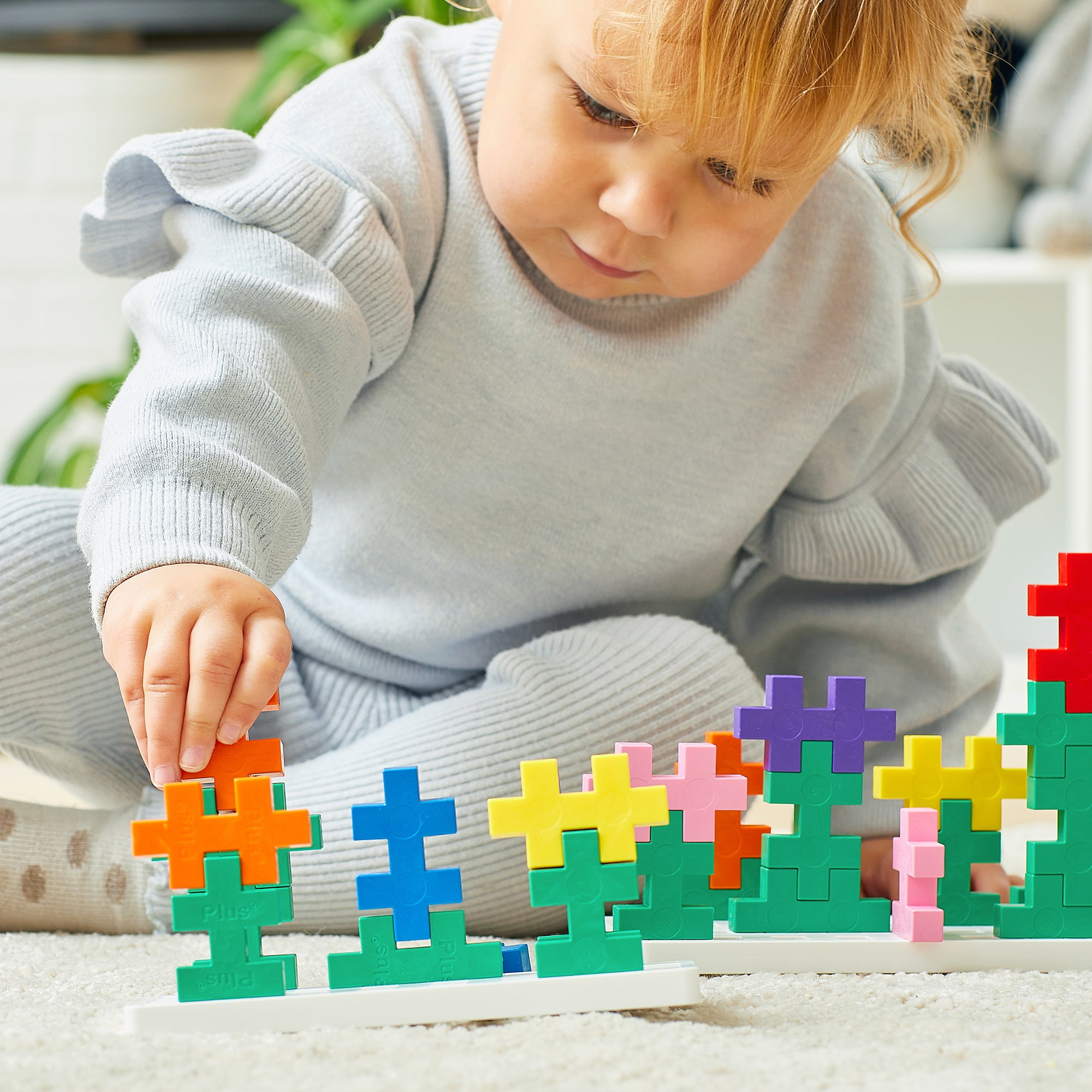 Interlocking Building Blocks PLUS PLUS Big - 15 Piece Basic Mix ...
