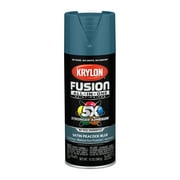 Krylon Fusion All-In-One, Satin, Peacock Blue, 12 oz.