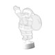 thumbnail image 5 of Figura decorativa navideña con luces navideñas de colores para dormitorio Papá Noel, 5 of 9