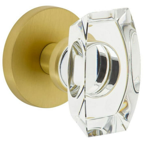 Viaggio Closta_Psg_238 Circolo Solid Brass Passage Door Knob Set - Brass
