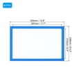 thumbnail image 2 of Soporte de señal magnético A4 de Uxcell, paquete de 2, marco de exhibición magnético autoadhesivo, marco de imagen de doble cara mate para ventana, pared, oficina, refrigerador, azul, 2 of 7