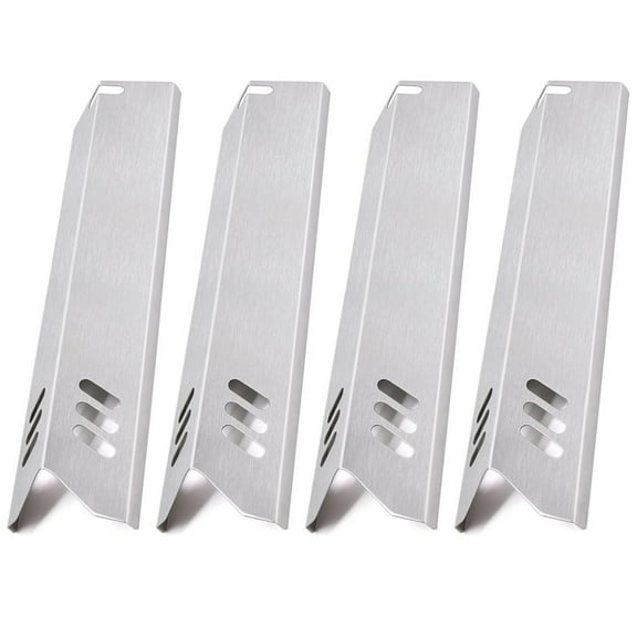 15 inch Grill Heat Shields Replacement for Dyna-Glo DGF493BNP, DGF510SBP, Set of 4 Barbeque Grill Heat Plates for Backyard Grill Replacement Parts BY15-101-001-02, BY13-101-001-13, GBC1460W