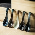 thumbnail image 6 of Japanese Retro Soup Spoons Ceramics Soup Spoons Japanese Style Rice Spoon Flatware Asian Chinese Serving Spoons Appetizers Tableware Meal Partner for Tasting, 6 of 11