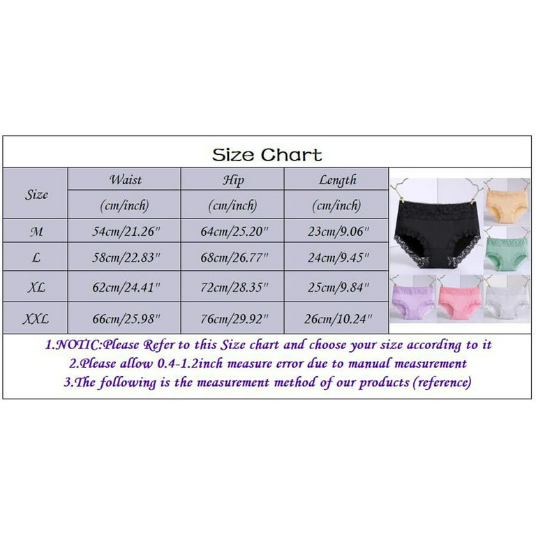 Women Underwear Plus Size Cotton Crotch Breathable Skin Tight Belly Lifting Waist  Lace Hem High Waist Panties For Women 