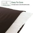 thumbnail image 2 of Ntbay Microfiber Pillowcase set - 4 Pack - Envelope Closure Pillow Cases - Queen - Dark Brown, 2 of 5