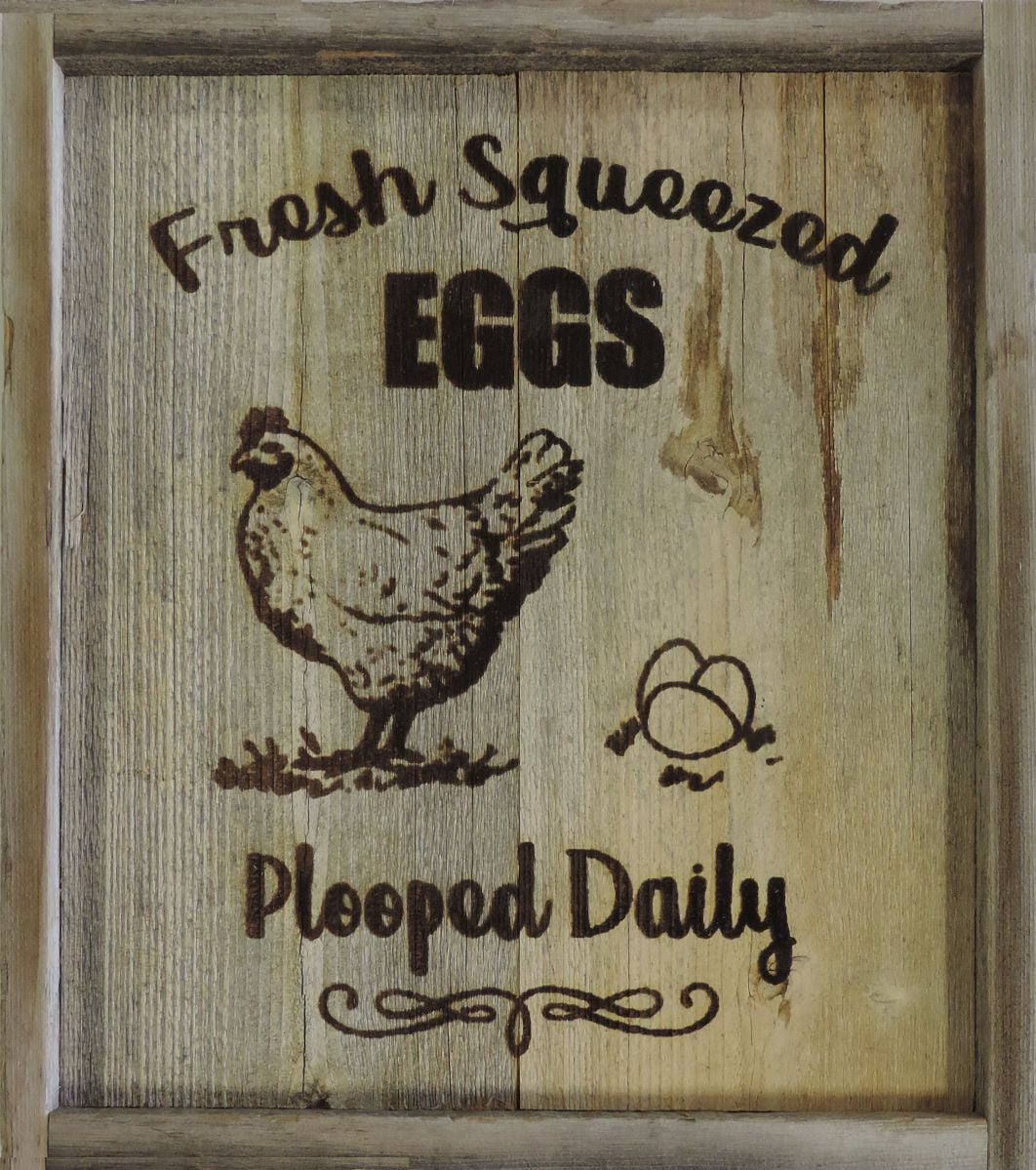 Chicken Eggs Kitchen This Was Clean Yesterday Sign Lodge Cabin Plaque 5/"x10/"
