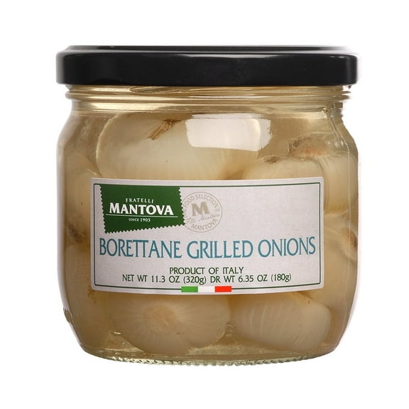 Mantova Borettane Grilled Onions, 11.3 oz (Pack of 2)