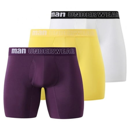 

Men s Boxer Briefs Comfortable Breathable Quick Dry Hiking Lightweight Lift Hip Mid-rise Activewear Plus Size Panties for Men 3-Pack L-5XL