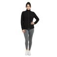 thumbnail image 5 of Women's Full-Zip Polar Soft Fleece Jacket, Black M, 1 Pack, 5 of 8