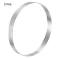 thumbnail image 3 of 2uds Inoxidable Acero Pastel Anillos para Hornear, Perforado Pastel Mousse Anillo Cocina Hornear Calor Resistente 7.1" Diámetro, 0.8" Altura, para Pastel Postre, Plata, 3 of 5