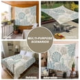 thumbnail image 6 of Coastal Ocean Tapestry for Bedroom Wall Hanging Tapestry, Vintage Coral Starfish Shell Seahorse Ceiling Backdrop Tapestries Poster Blanket Wall Decor for Teens Room Living Room Dorm 51" x 59", 6 of 8