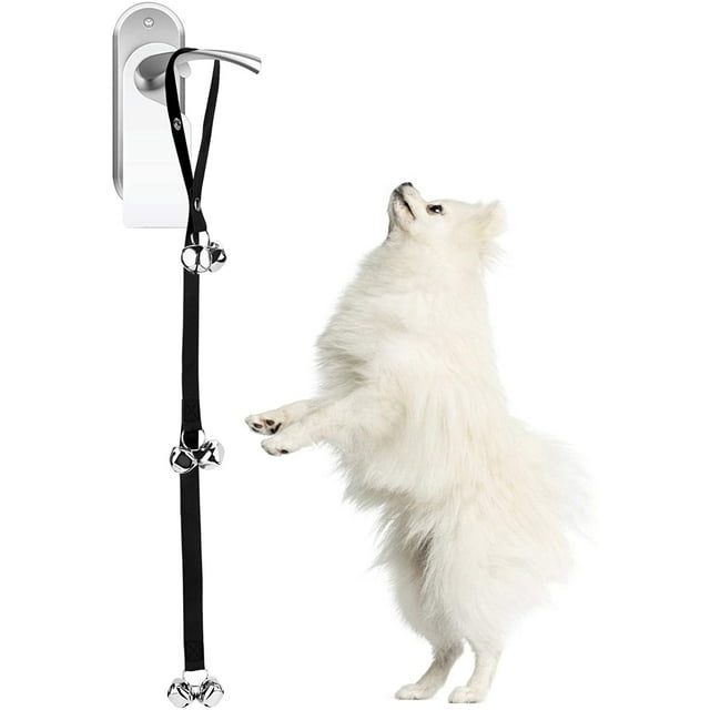 Sonnettes pour Chiens Cloche d’Apprentissage de la propreté pour Animal, Housetraining Chien Sonnettes Jouet D'entraînement Réglable en Longueur pour Petits et Moyens Chiens