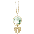 thumbnail image 1 of Waterfront Sadness Chinese Style Watercolor Car Keychain Angel Wing Pendant, 1 of 4