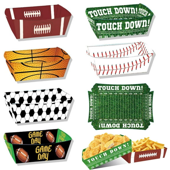 A Fast Food Box Clearance! Rugby Chicken Burger Packing Box French Fries Chicken Rice Flower Box Disposable Open Boat Box Tableware