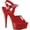 Red Jelly TPU/Red, variant on Women's Pleaser Delight 608N Heeled Sandal
