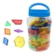 thumbnail image 3 of 140 piezas de bloques de atributos Montessori, formas geométricas, juego de mini tarros preescolares, bloques de manipulación matemática para juegos,, 3 of 9