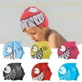 thumbnail image 2 of Silicone Kids Swimming Cap with Fun Shark Design for Water Protection and Comfort, 2 of 8