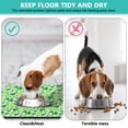 thumbnail image 4 of Dog Food Mat, Dog Mat for Food and Water, Pet Dog Cat Bowl Mat, Anti-Slip Reusable Feeding Mat with Green Clover Shamrock,16inx24in, 4 of 7