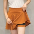 thumbnail image 6 of JIKNTTR Women's Basic Versatile Stretchy Flared Skater Skirts Women Fashion Casual Casual Mini Skirt Solid Color Sun Skirt Pleated Skirt Party Tennis Skirt, 6 of 8