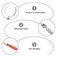 thumbnail image 3 of Shisuyan 1 Pce Outil d'Inspection Bâton Flexible Pivotant Long Miroir d'Inspection Rond, 3 of 8