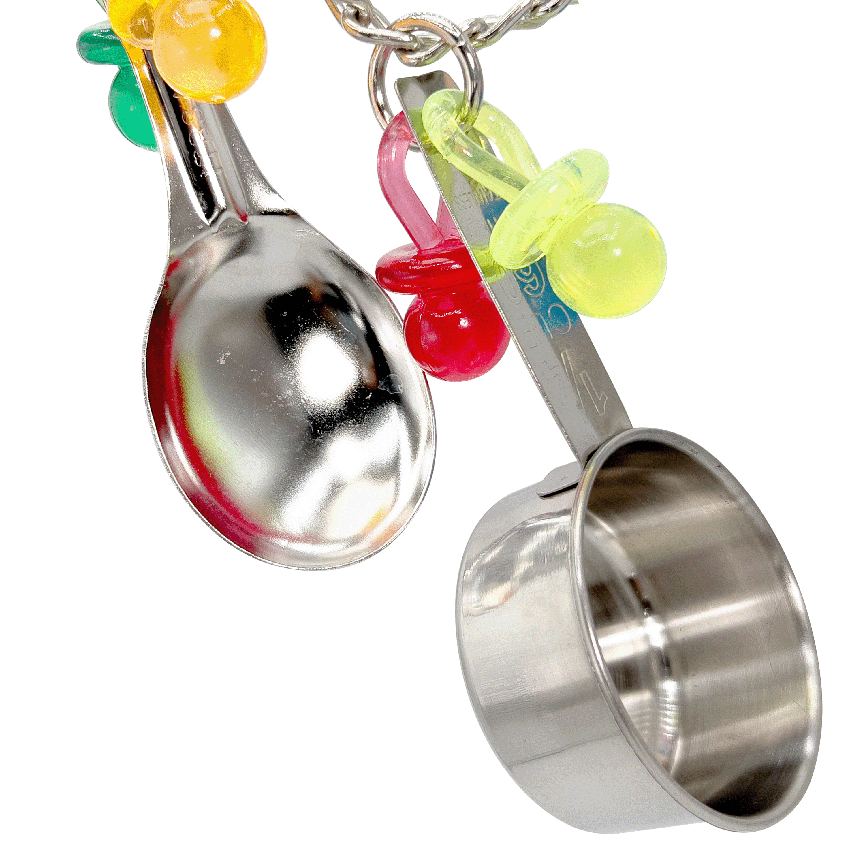 1014 Super Rattle Ringer M&M Bird Toys Noisy Stainless Steel Metal Bells