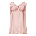 thumbnail image 3 of Summer Tank Tops for Women Cross V Neck Sleeveless Shirts Casual Loose Fit Business Dressy Tees Basic Blouses (2XL, Pink), 3 of 5