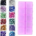 thumbnail image 1 of Jewelry Divider Box, Square 10 Grids Plastic Storage Box Multipurpose  For DIY Crafts Nail Art Items, 1 of 8